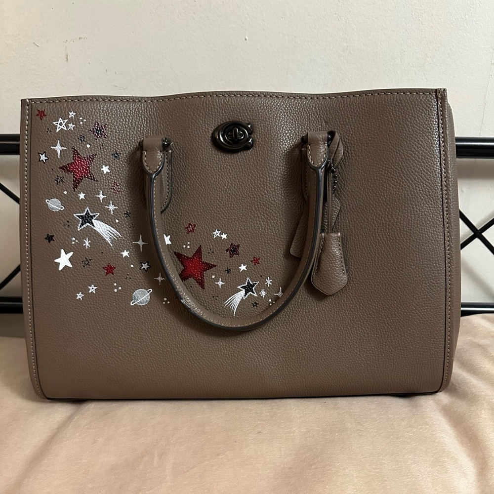 Coach Brooke Bag with Red and White Star Accents
